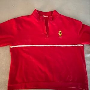 Vintage Disneyland Pooh Bear quarter zip Pullover